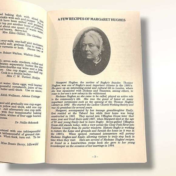Recipes From Rugby Booklet - Historic Recipes & Local Specialties From Rugby TN - Picture 3 of 12